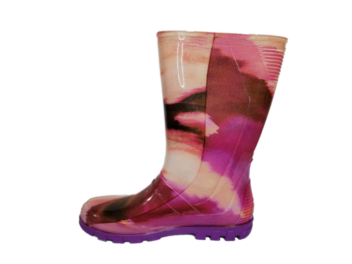 Bota Motera Racing Dama Suela Morada - Imagen 2